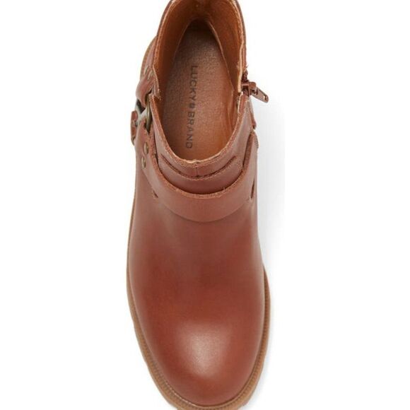 Lucky‎ Brand Leather Boots Women's Soxton Harness Moto Shoes Size 9.5 $179 - Picture 5 of 6